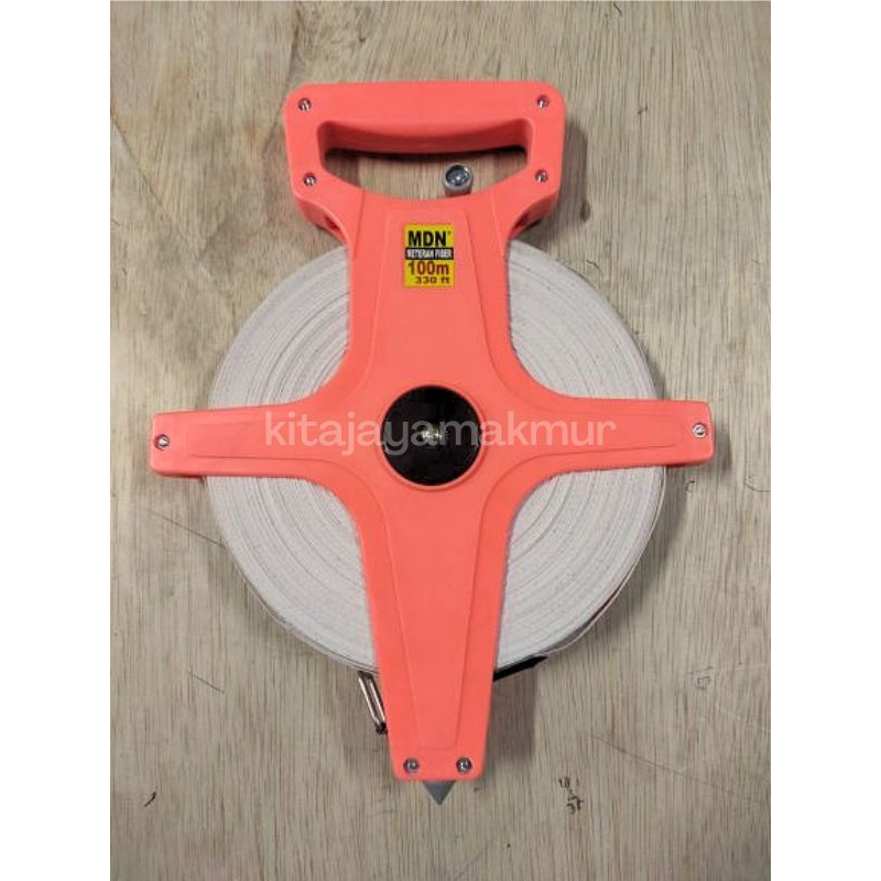 Jual Meteran Tancap 100 m Meteran Bangunan Fiber Roll Panjang | Shopee ...
