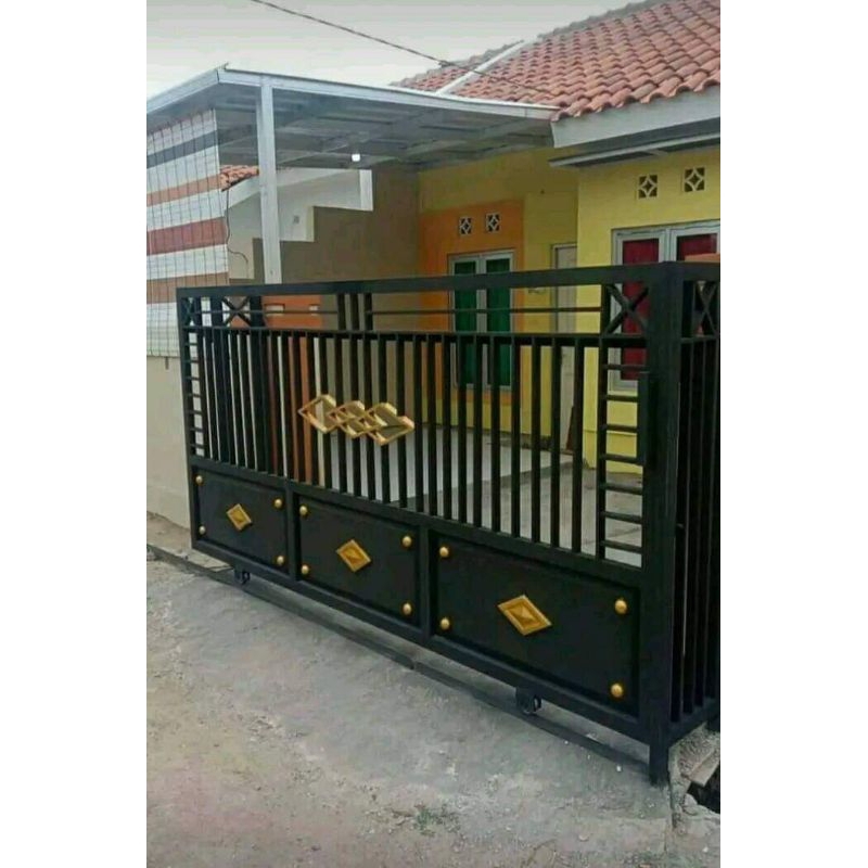 Jual pagar besi dorong minimalis | Shopee Indonesia