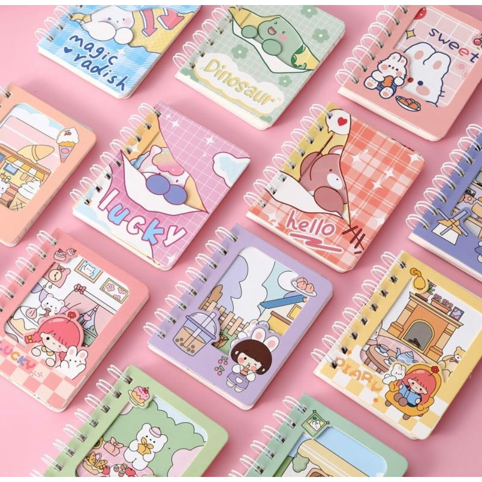 Jual 7S Notebook A7 Cover Eksklusif Double Sampul BUku Memo Karakter ...