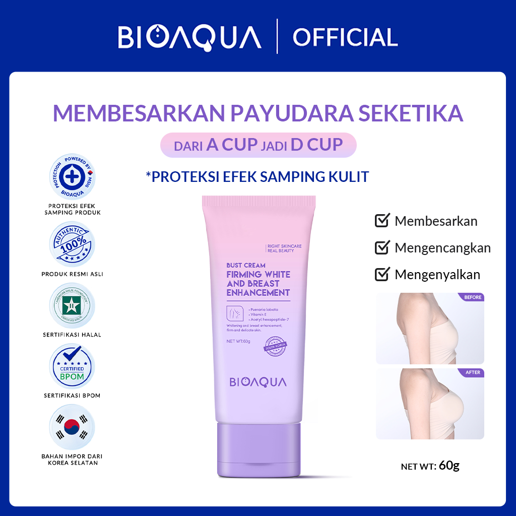 Jual BIOAQUA Bust Cream Breast Cream / Krim 60g Pengencang Payudara