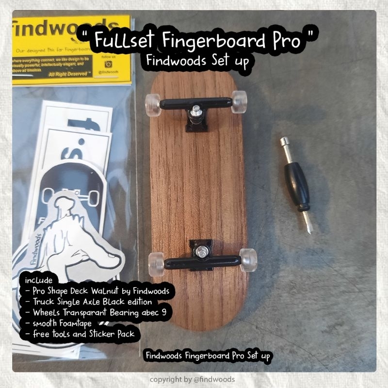 Jual Fingerboard Fullset Pro Setup Findwoods Shopee Indonesia