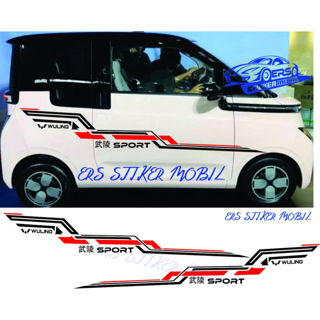 Jual Stiker Sticker Mobil Wuling Air Ev List Body Minimalaist Mobil