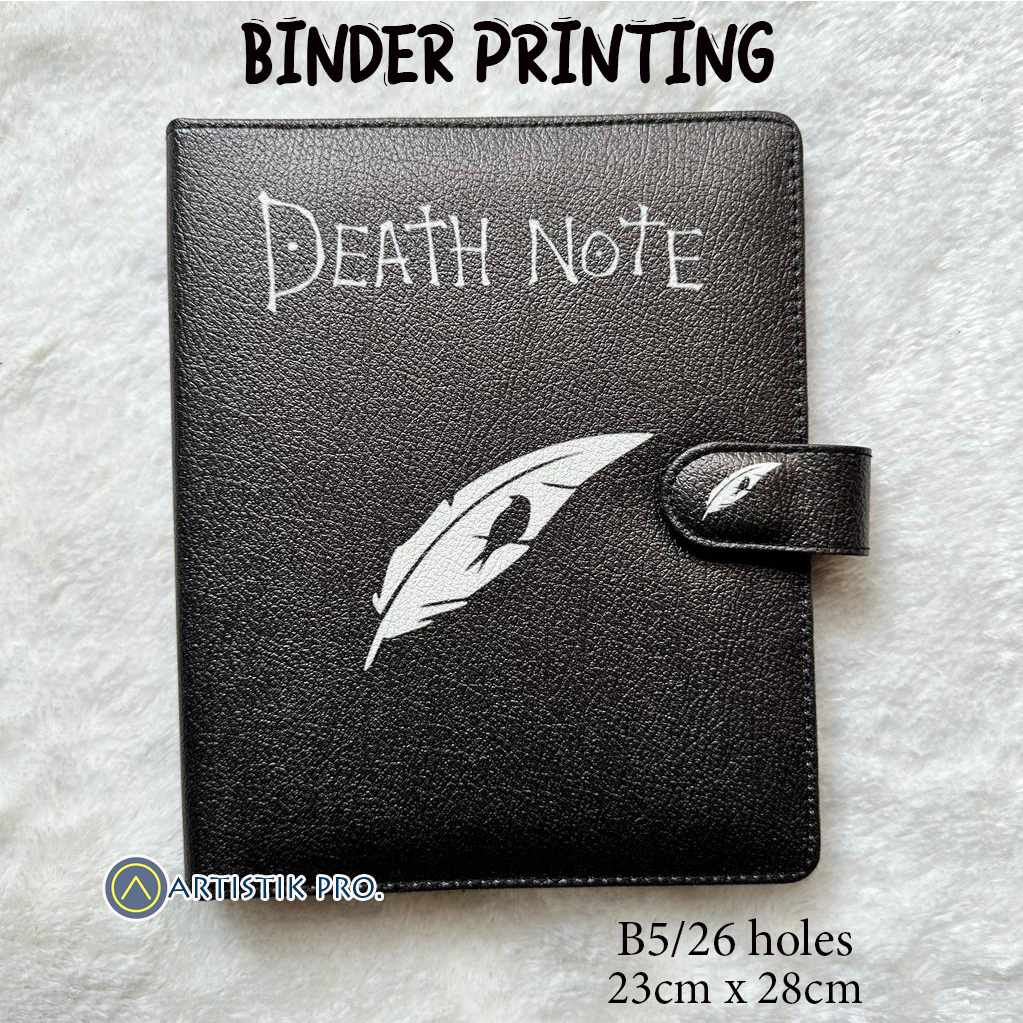 Jual BINDER PRINTING DEATH NOTE A5/RING20, B5/RING26 | Shopee Indonesia