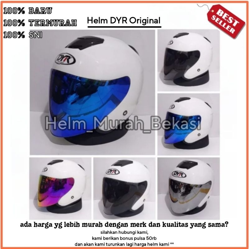 Jual Helm Kyoto DYR Helm DYR half face helm halfface Termurah Shopee