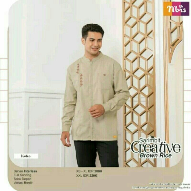 Jual BAJU KOKO NIBRAS RABBANI LENGAN PANJANG COKLAT BROWN SUGAR ...