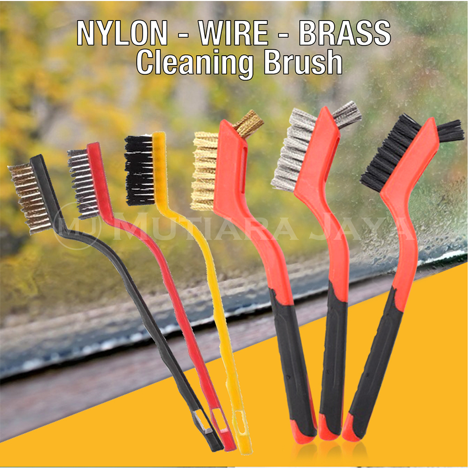 Jual Sikat Kawat Wire Brush Kuningan Baja Nylon Anti Kerak Karat