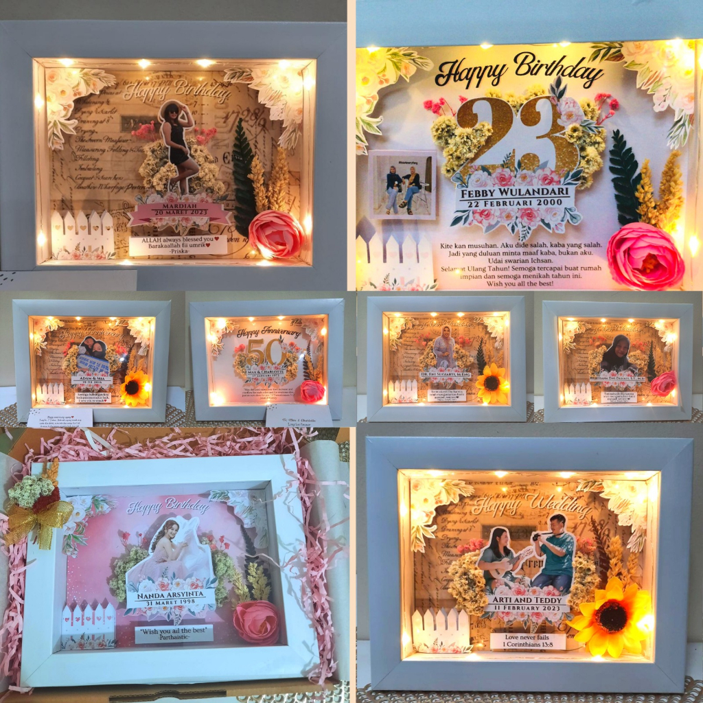 Jual PART 2 I Pop Up photo| Scrapbook | 3D photo frame| Bingkai 3D ...