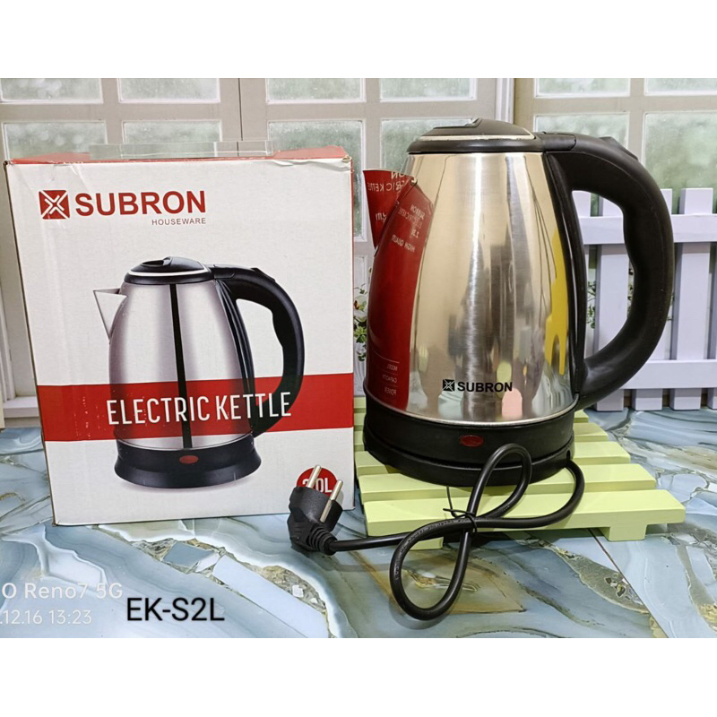 Jual Teko Listrik Stainless Subron / Teko Elektrik Subron 450W | Shopee ...