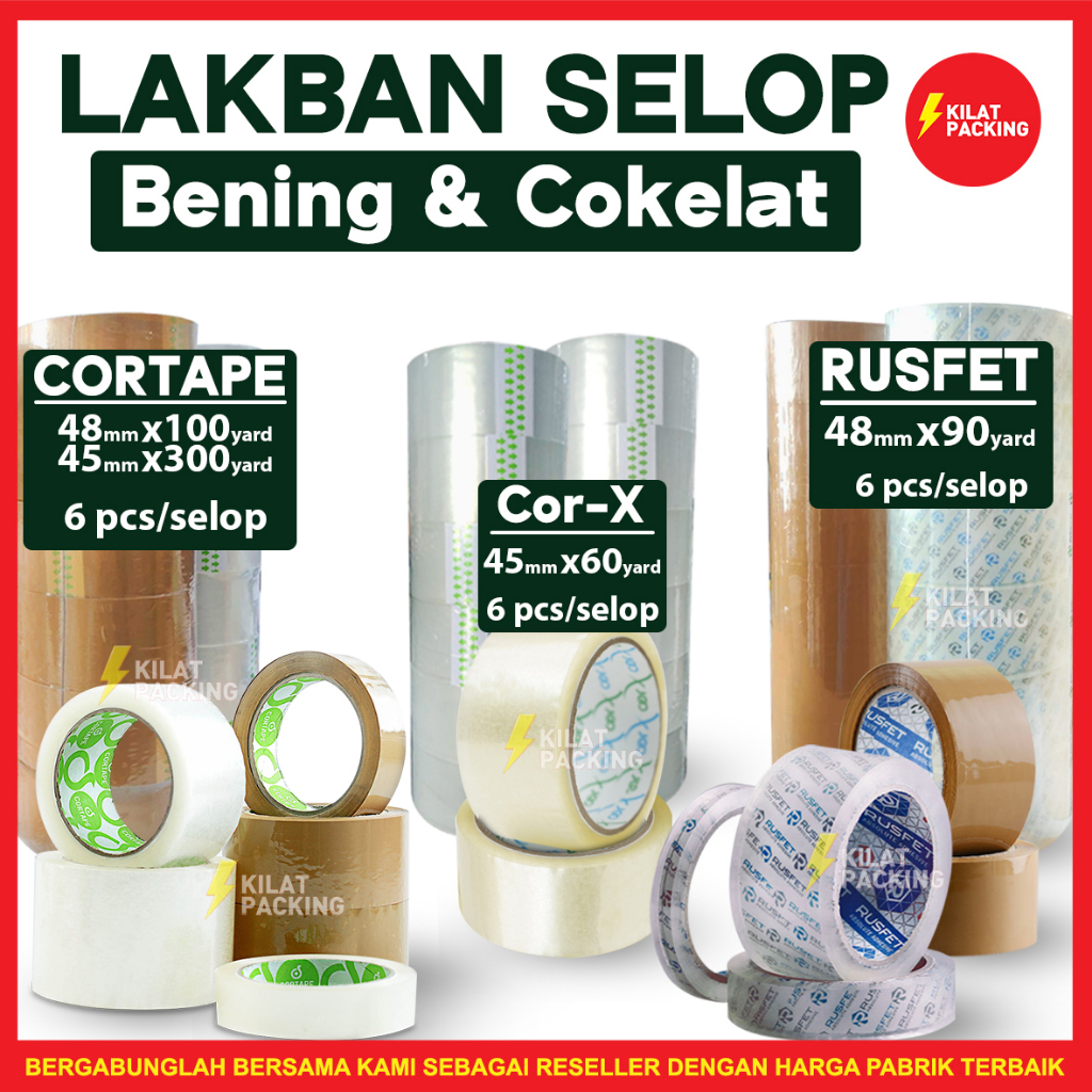 Jual Lakban Cortape Plakban Selotip Lakban Ekonomis Termurah Selop ...