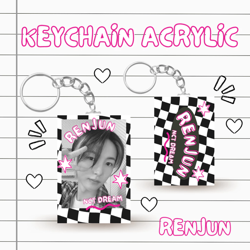 Kunci Rantai Akrilik NCT DREAM K-Pop dan Aksesoris Keychain