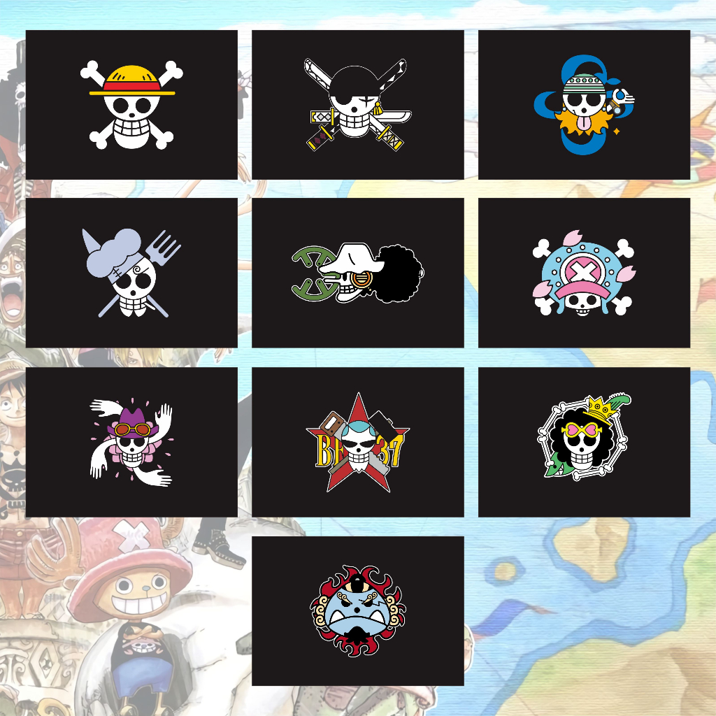 Jual BENDERA JOLLY ROGER ONE PIECE CUSTOM FREE STICKER | Shopee Indonesia
