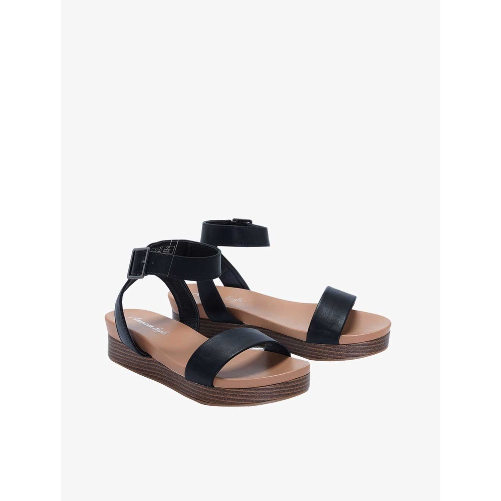 PAYLESS AMERICAN EAGLE PATRICKA BLACK SANDAL SEPATU WANITA NEW WITH BOX