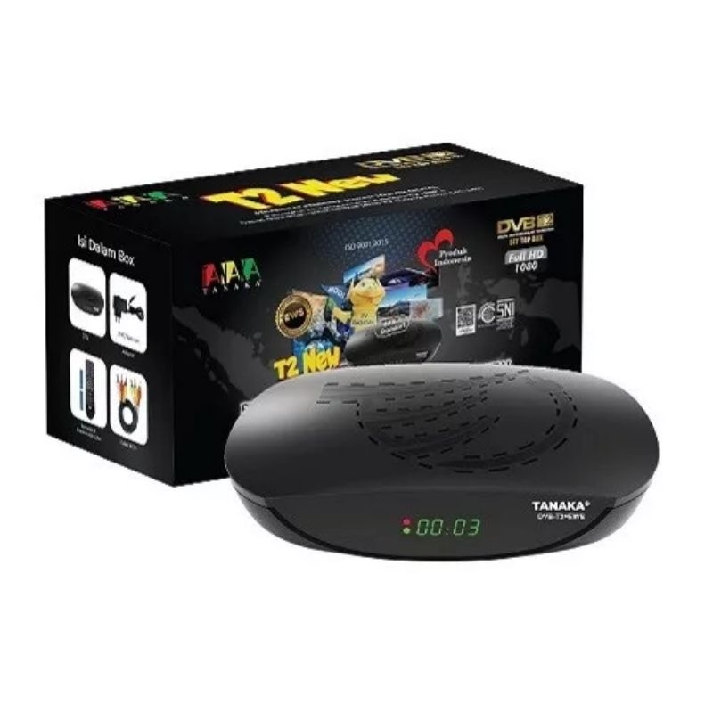 Jual SET TOP BOX TANAKA DVB T2 NEW PAKET LENGKAP RCA+HDMI+DONGLE WIFI ...