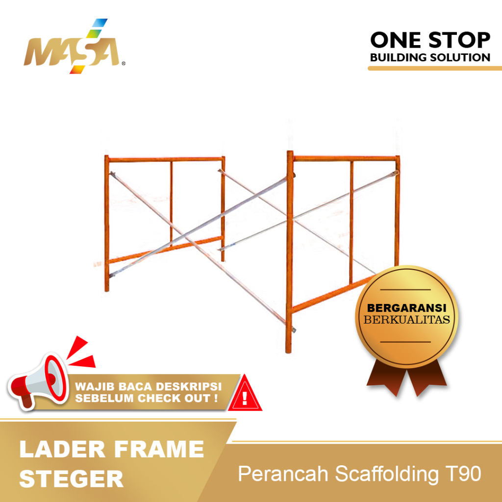 Jual LADDER FRAME STEGER PERANCAH SCAFFOLDING T90 PREMIUM (1 SET ...