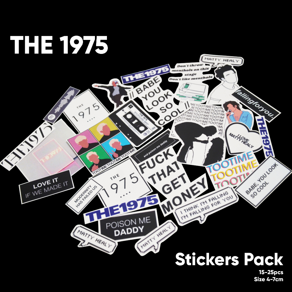 Jual The 1975 Sticker Pack isi 15-25pcs Stiker Vinyl laminasi Glossy ...