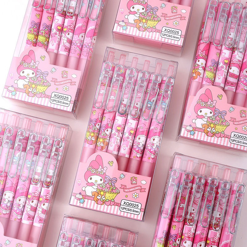 Jual (12 Pcs) Box Pulpen Gel Cetek Sanrio 0.5mm / Ballpoint Sanrio ...