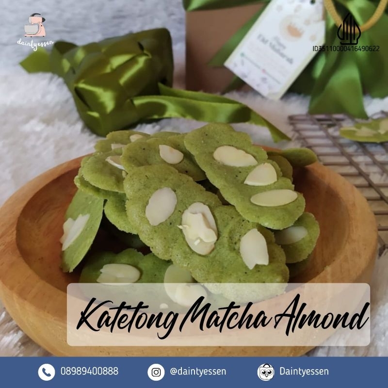 Jual LIDAH KUCING/KATETONG KEJU, MATCHA ALMOND DAN CHOCO ALMOND (khusus ...