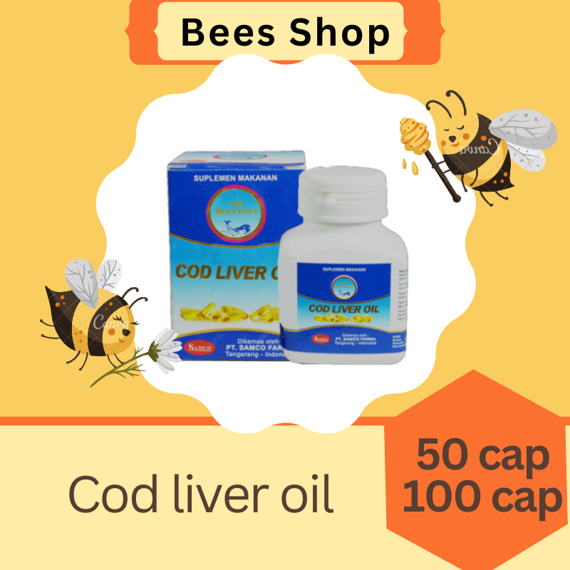 Jual Cod Liver Oil 100 Kapsul 50 Kapsul Vitamin A Dan D Untuk Memelihara Kesehatan Shopee