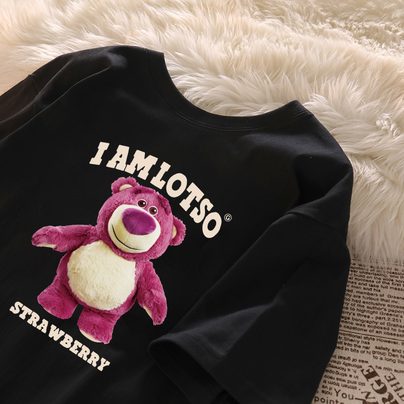 Jual Sezo T Shirt Hitam Washed Lotso Toy Story Baju Kaos Oversize Wanita Atasan Korean Style