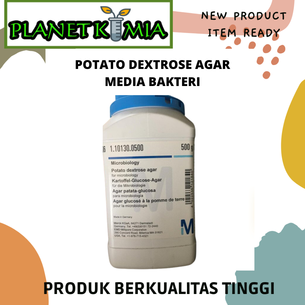 Jual Potato Dextrose Agar Pda Per 50 Gr Merck Media Bakteri Mikrobiologi Best Quality Shopee 7087