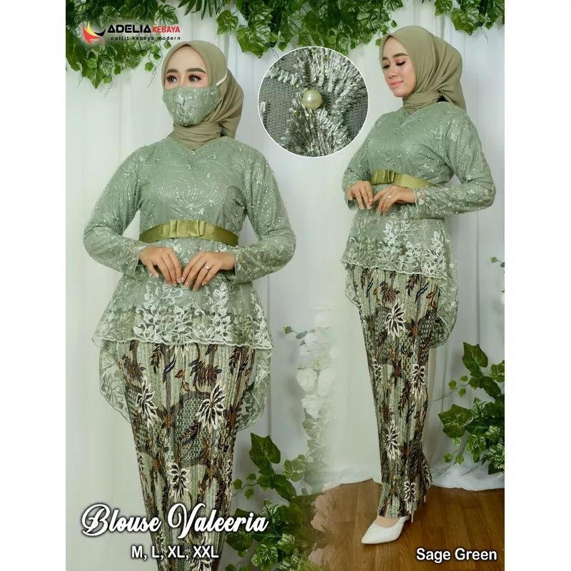 Jual SET KEBAYA WISUDA CANTIK / KEBAYA VALEERIA / BAJU KEBAYA PESTA ...