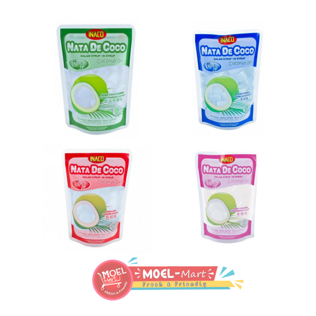 Jual INACO Nata De Coco Pouch 360gr | Shopee Indonesia