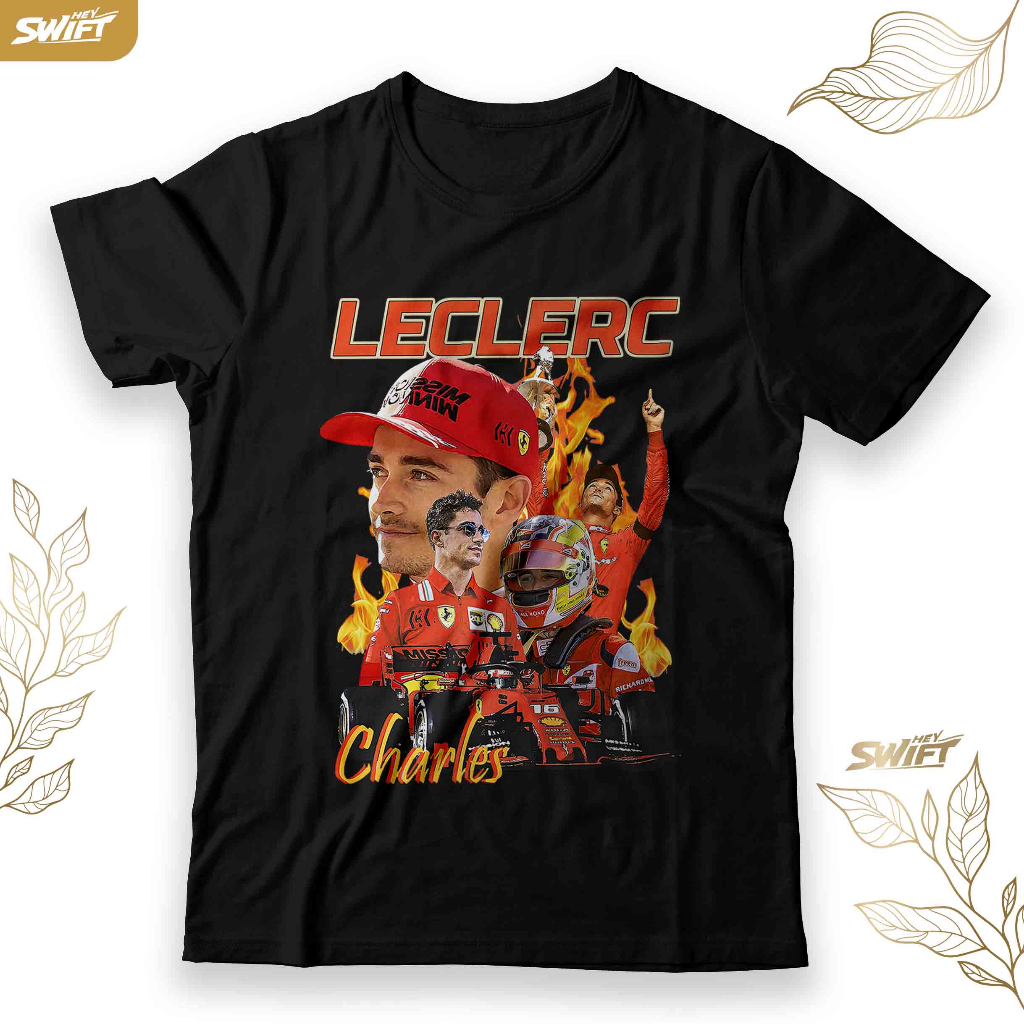 Jual KAOS leclerc charles on fire 16 F1 Driver scuderia ferrari