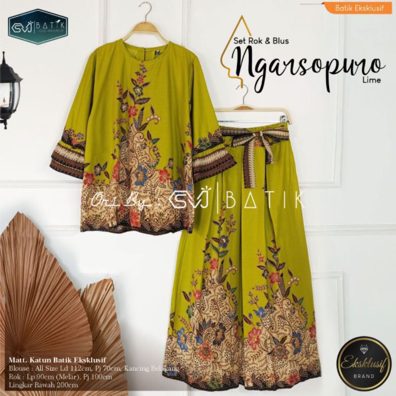 Jual SETELAN BATIK ROK BLUS UNGGUL JAYA TERBARU | Shopee Indonesia