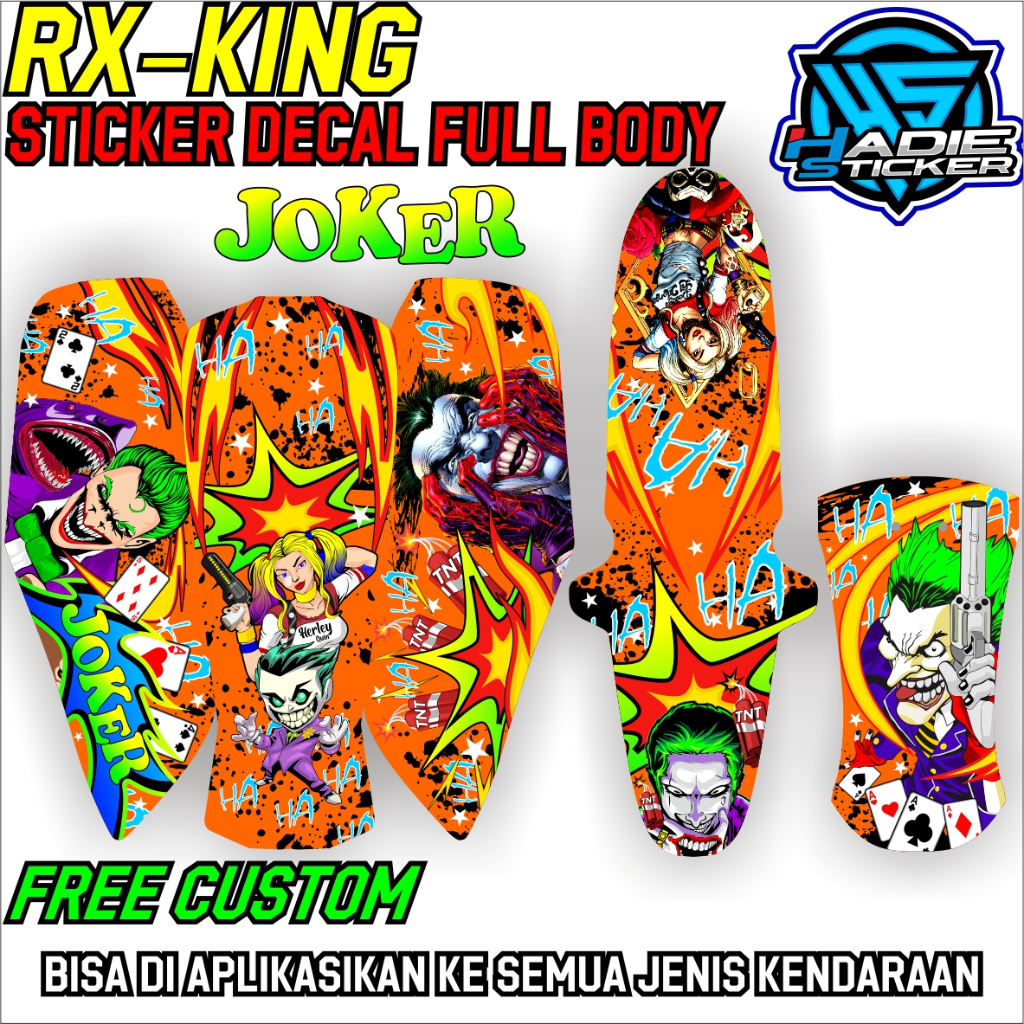 Jual Sticker premium RXKING DECAL JOKER FULL BODY CUSTOM AIRBRUSH ...