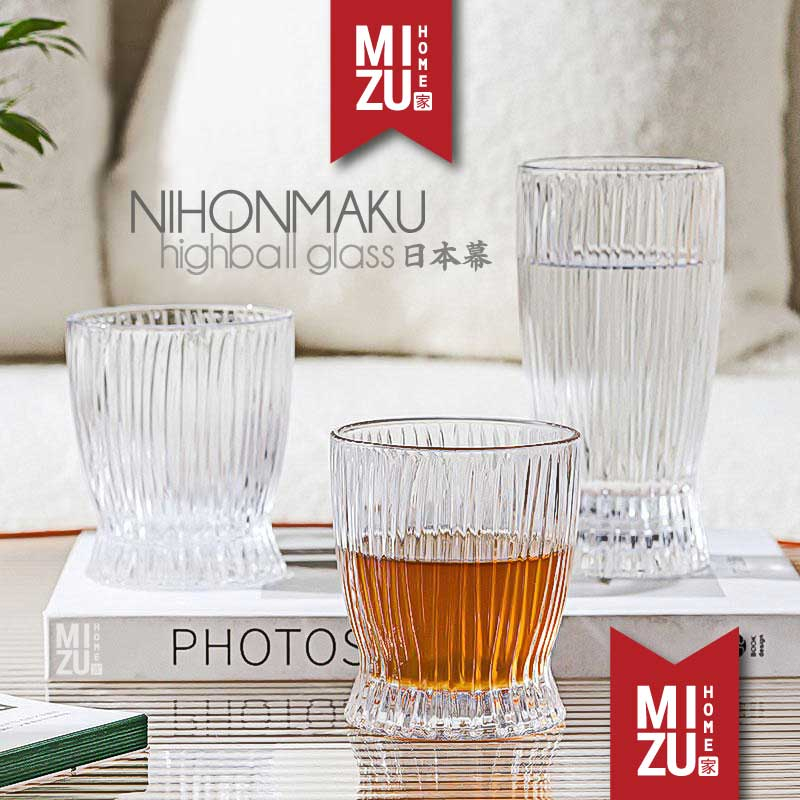 Jual Mizu Nihonmaku Highball Glass Collins Glass Gelas Kaca Mocktail Cocktail Gelas Air Minum 3250