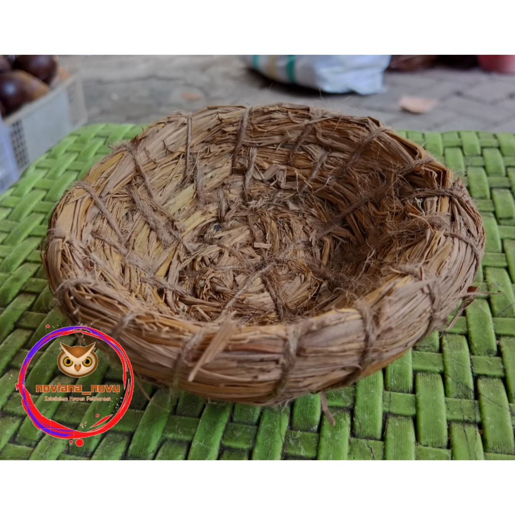 Jual TARANGAN KENARI SARANG SUSUH SERAT JERAMI ANYAMAN JERAMI BURUNG ...