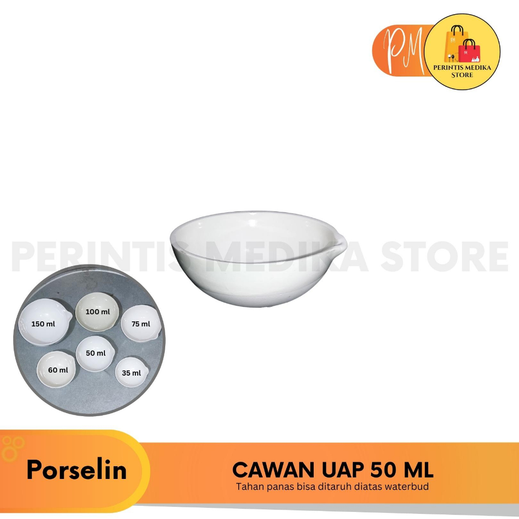 Jual Cawan Uap 50ml l Cawan Porselin 50ml - Cawan Penguap Porceline ...