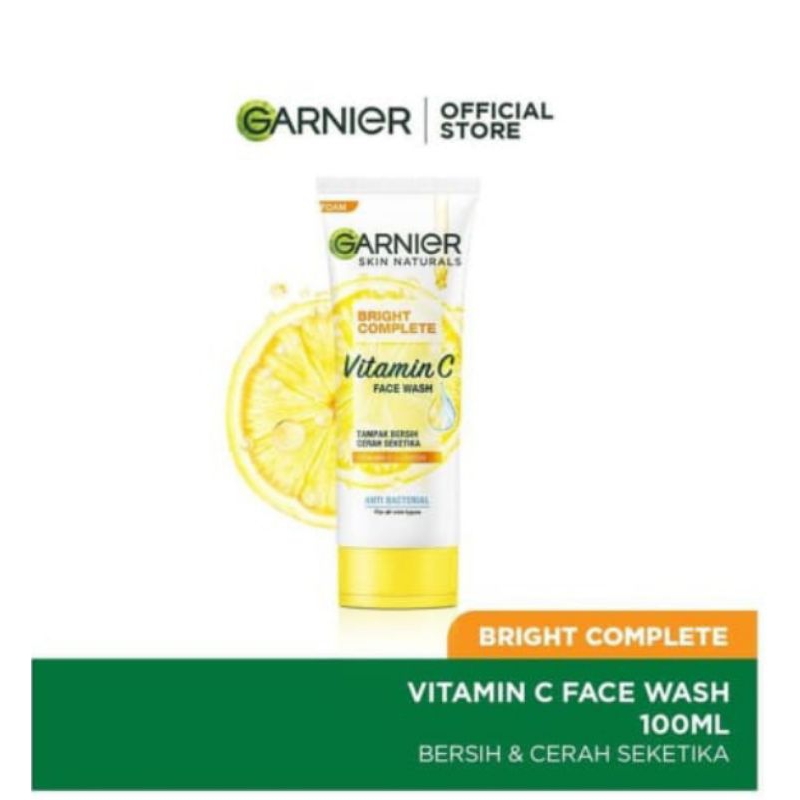 Jual Garnier Bright Complete Vitamin C Face Wash Brightening Cleanser