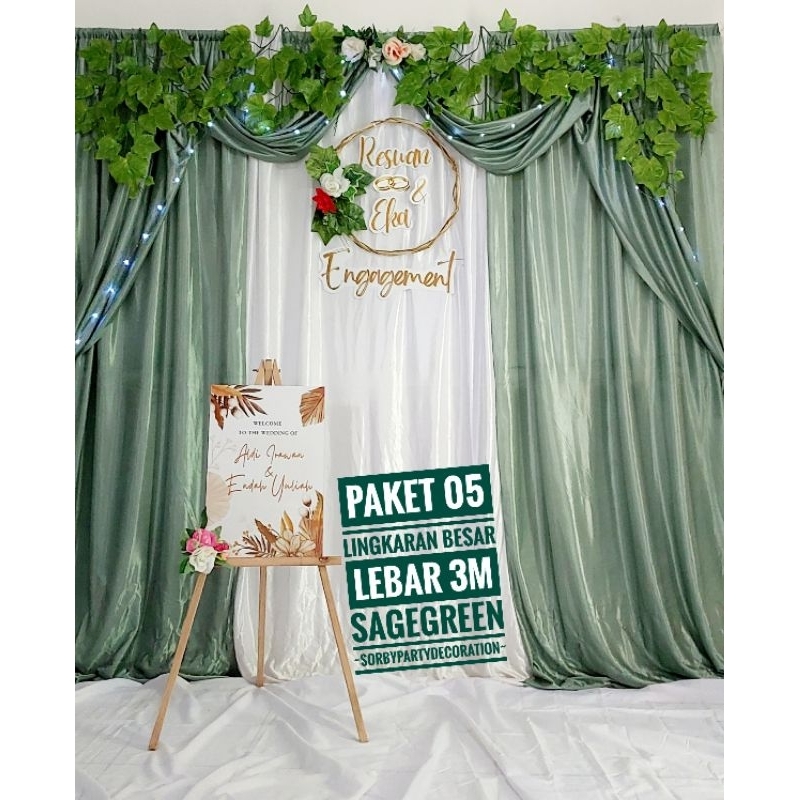 Jual Dekorasi Lamaran Nikahan backdrop tunangan backgroundnikahan