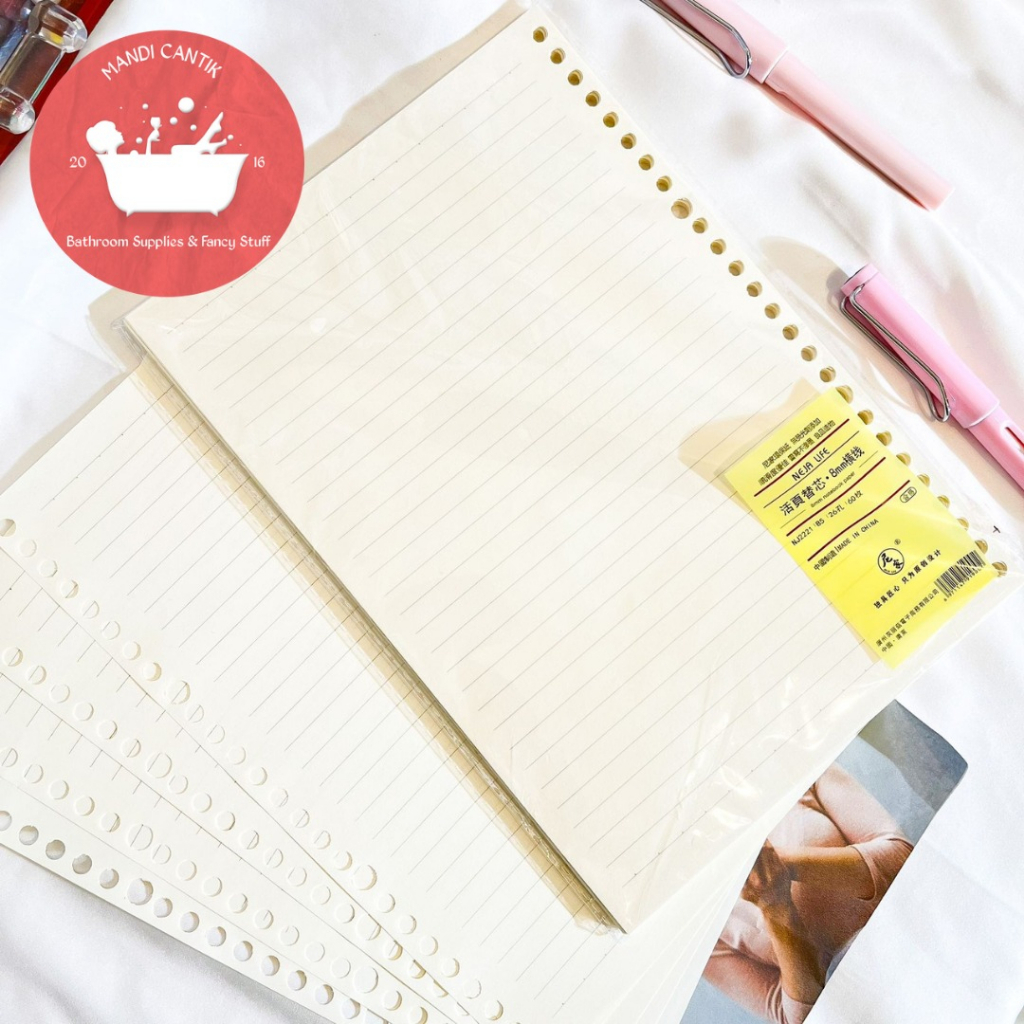 Jual Refill binder bergaris isi 60 A5 / B5 lembar kertas bolong reffill ...