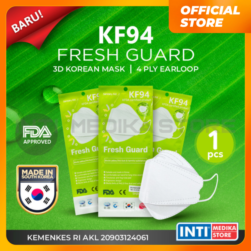 Jual FRESH GUARD Masker 4 ply KF94 Masker Korea Korean Mask