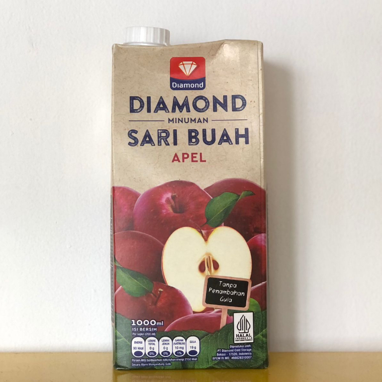 Jual Diamond Juice Uht Apple 1 Liter Diamond Jus Apel 1 L Shopee Indonesia