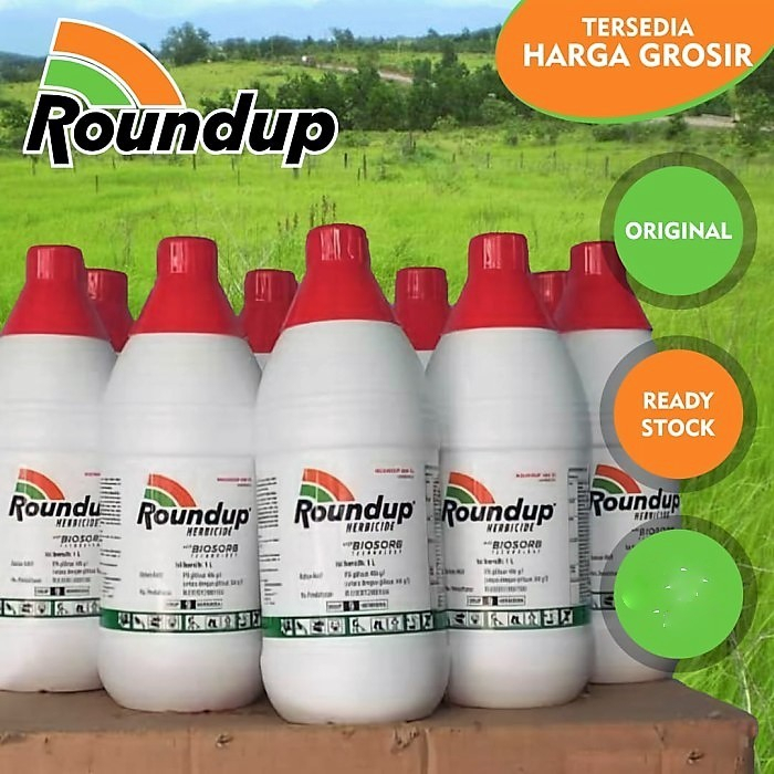 Jual Herbisida Roundup 486sl 1 Liter Racun Rumput Round Up Biosorb