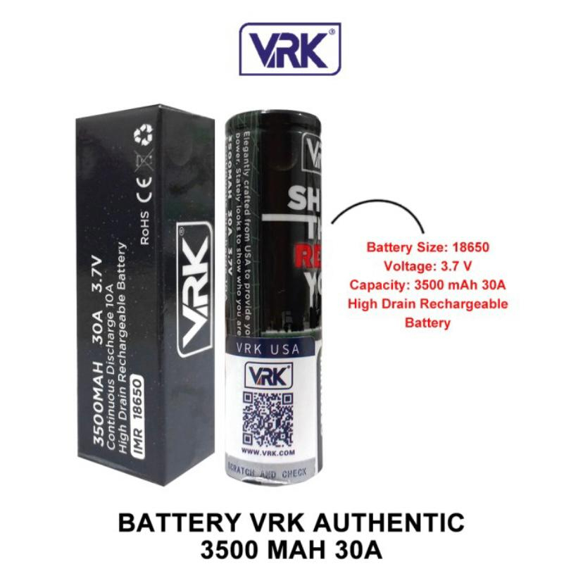 Jual Battery VRK 18650 3500mAh Authentic | Shopee Indonesia
