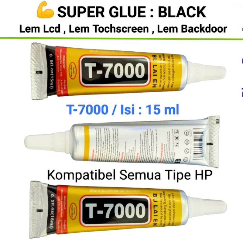 Jual Lem Lcd Lem Touchscreen Lem Backdoor 15 Ml T7000 Hitam B7000 ...