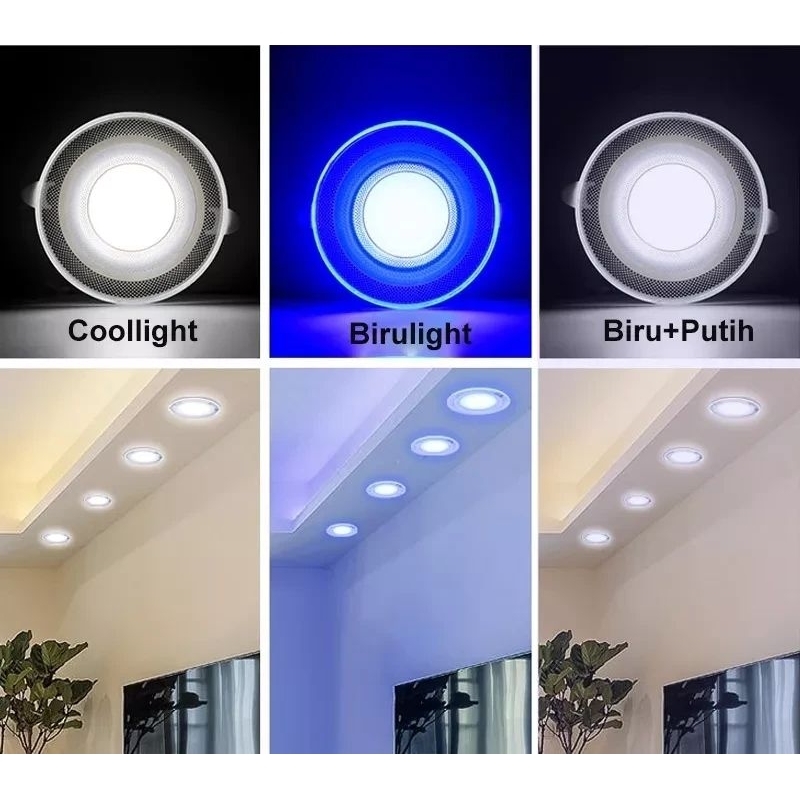 Jual Downlight LED 3 warna / Panel LED 3 Warna | Shopee Indonesia