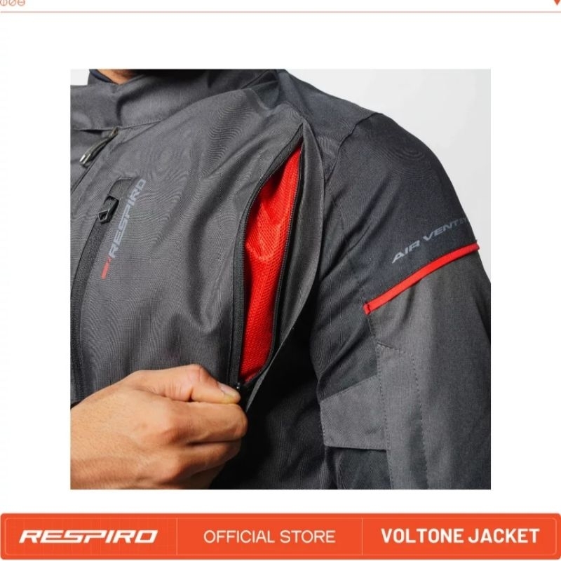 Jual Jaket Respiro VOLTONE Jacket | Jaket Motor Harian Anti Angin Pria ...