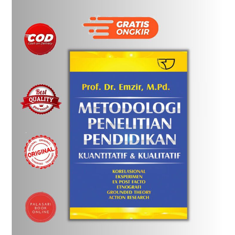 Jual Buku Metodologi Penelitian Pendidikan Kuantitatif Dan Kualitatif Emzir Shopee Indonesia