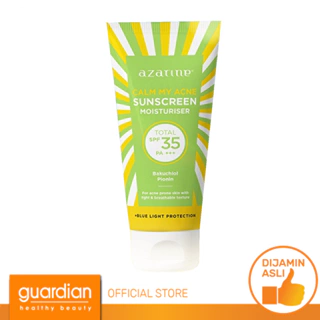 Azarine Calm My Acne Sunscreen Moisturiser SPF35 PA+++ 40gr / Sunscreen Gel Untuk Kulit Berminyak Berjerawat Sensitif 40ml