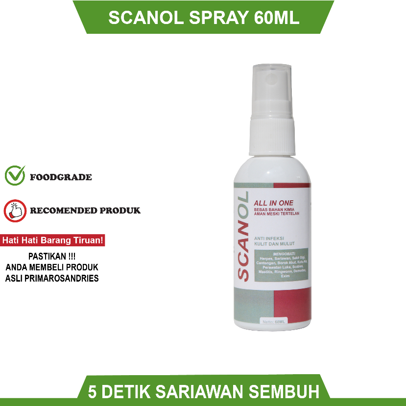 Jual Obat Spray Sariawan Mulut, Sariawan Bayi/Dewasa, Sariawan Bibir, Menahun Radang Sariawan
