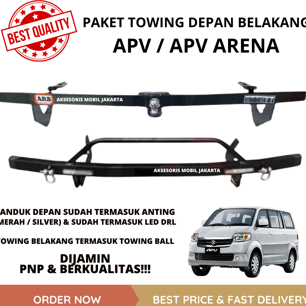 Jual PAKET TOWING APV / APV ARENA DEPAN BELAKANG ORIGINAL BESI ...