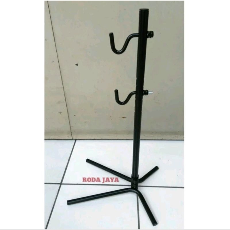 Jual Standar Sepeda Kait Pancing Besi Hitam Model Bulat Shopee Indonesia