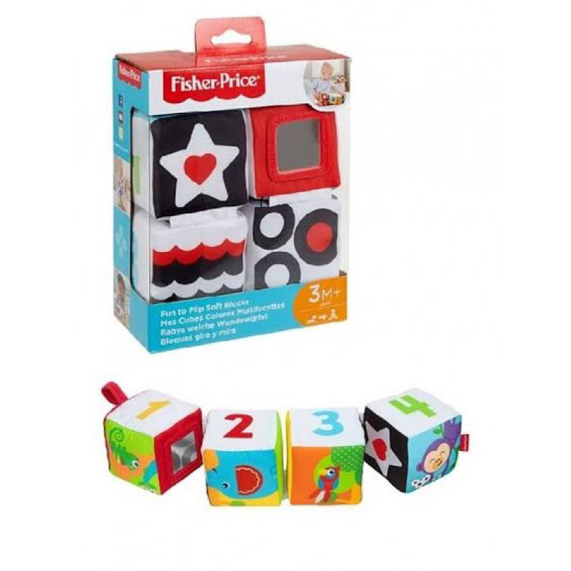 Jual Fisher price Fun to Flip soft blocks mainan balok Shopee Indonesia