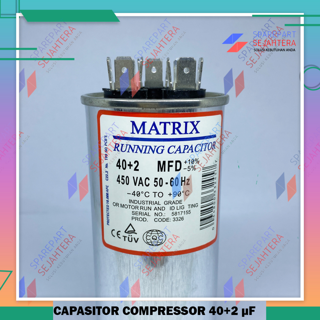 Jual KAPASITOR CAPASITOR DOUBLE AC MESIN KIPAS FAN KOMPRESOR COMPRESOR ...