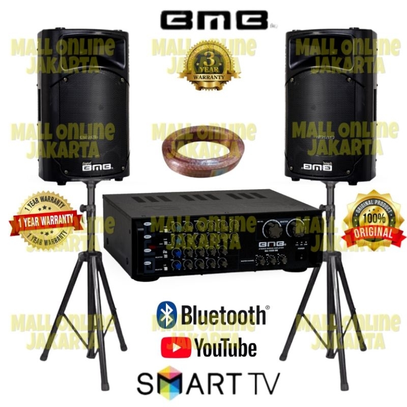 Jual Paket Sound System Bmb 15 Inch Fullset Bmb Power Ampli Bmb ...